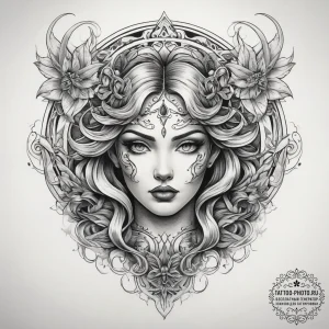 Tattoo sketch air elemental, tattoo sketch de... - эскиз тату (№1757599407_0, 11.09.2025 14:03) — tattoo-photo.ru