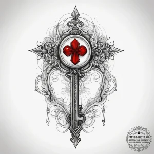 Tattoo sketch lock with a key, tattoo drawing... - эскиз тату (№1757603095_0, 11.09.2025 15:04) — tattoo-photo.ru