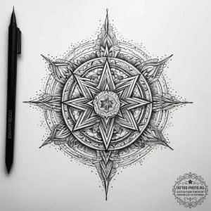 Tattoo sketch cosmic self, tattoo line art, d... - эскиз тату (№1757603872_0, 11.09.2025 15:17) — tattoo-photo.ru