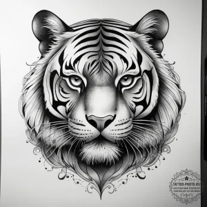 Tattoo sketch tiger's eye, artistic tattoo sk... - эскиз тату (№1757606579_0, 11.09.2025 16:02) — tattoo-photo.ru