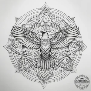 Tattoo sketch bench with a bird, concept art... - эскиз тату (№1757607355_0, 11.09.2025 16:15) — tattoo-photo.ru