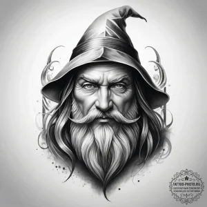 Tattoo sketch wise wizard, tattoo sketch desi... - эскиз тату (№1757608129_0, 11.09.2025 16:28) — tattoo-photo.ru