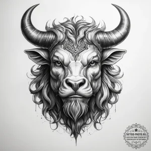 Tattoo sketch minotaur - эскиз тату (№1757613721_0, 11.09.2025 18:02) — tattoo-photo.ru