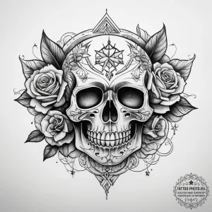 Tattoo sketch map, ink illustration for tatto... - эскиз тату (№1757616415_0, 11.09.2025 18:46) — tattoo-photo.ru