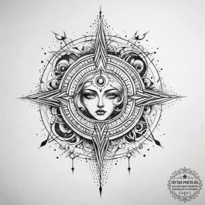 Tattoo sketch cosmic beginning - эскиз тату (№1757617380_0, 11.09.2025 19:03) — tattoo-photo.ru