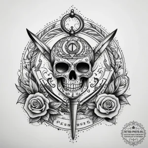 Tattoo sketch scissors, tattoo flash sheet de... - эскиз тату (№1757620080_0, 11.09.2025 19:48) — tattoo-photo.ru