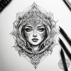 Tattoo sketch geometric location, tattoo sket... - эскиз тату (№1757621429_0, 11.09.2025 20:10) — tattoo-photo.ru