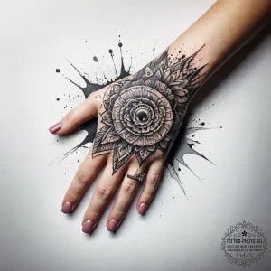 Tattoo sketch hands with a laser, concept art... - эскиз тату (№1757625882_0, 11.09.2025 21:24) — tattoo-photo.ru