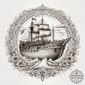 Tattoo sketch noah's ark, tattoo drawing outl... - эскиз тату (№1757628805_0, 11.09.2025 22:13) — tattoo-photo.ru