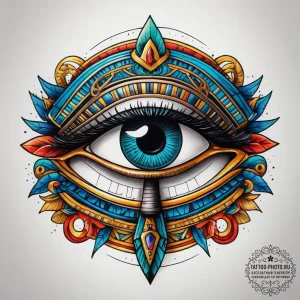 Tattoo sketch egyptian eye of horus, concept... - эскиз тату (№1757631337_0, 11.09.2025 22:55) — tattoo-photo.ru