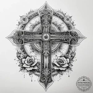 Tattoo sketch sacred space, ink illustration... - эскиз тату (№1757635623_0, 12.09.2025 00:07) — tattoo-photo.ru