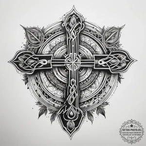 Tattoo sketch druid symbol, tattoo drawing ou... - эскиз тату (№1757635818_0, 12.09.2025 00:10) — tattoo-photo.ru