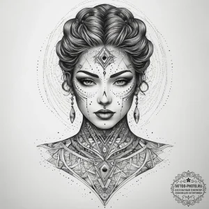 Tattoo sketch cosmic person, tattoo line art,... - эскиз тату (№1757647103_0, 12.09.2025 03:18) — tattoo-photo.ru