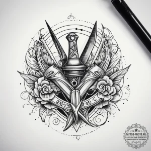 Tattoo sketch stylist scissors and hairdryer,... - эскиз тату (№1757647301_0, 12.09.2025 03:21) — tattoo-photo.ru