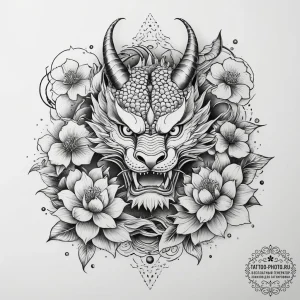 Tattoo sketch flower crown tattoo, tattoo dra... - эскиз тату (№1757648466_0, 12.09.2025 03:41) — tattoo-photo.ru