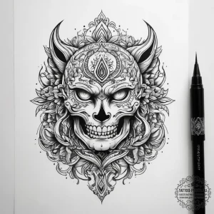 Tattoo sketch card making a stamp - эскиз тату (№1757648855_0, 12.09.2025 03:47) — tattoo-photo.ru