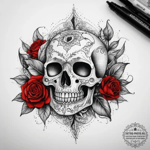 Tattoo sketch clove, ink illustration for tat... - эскиз тату (№1757649825_0, 12.09.2025 04:03) — tattoo-photo.ru