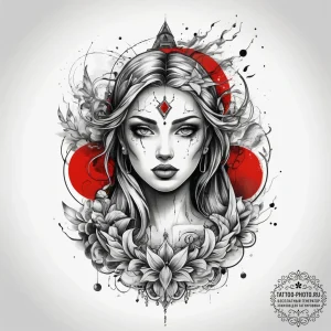 Tattoo sketch sacred water, concept art for t... - эскиз тату (№1757654301_0, 12.09.2025 05:18) — tattoo-photo.ru