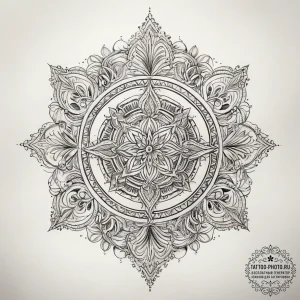 Tattoo sketch divine presence, artistic tatto... - эскиз тату (№1757656646_0, 12.09.2025 05:57) — tattoo-photo.ru