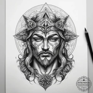 Tattoo sketch holy myth, tattoo sketch design... - эскиз тату (№1757657428_0, 12.09.2025 06:10) — tattoo-photo.ru