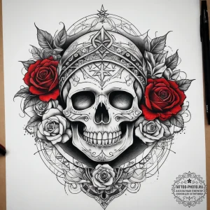 Tattoo sketch mystical narrative, artistic ta... - эскиз тату (№1757658598_0, 12.09.2025 06:29) — tattoo-photo.ru