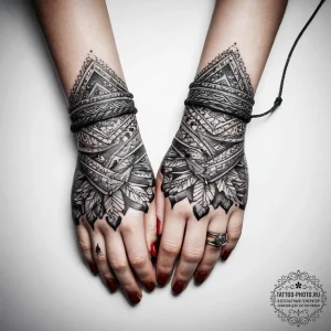 Tattoo sketch hands with a rope, tattoo flash... - эскиз тату (№1757663658_0, 12.09.2025 07:54) — tattoo-photo.ru