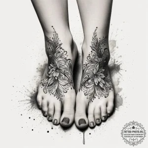 Tattoo sketch halfling feet, concept art for... - эскиз тату (№1757672042_0, 12.09.2025 10:14) — tattoo-photo.ru