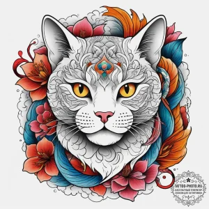 Tattoo sketch british shorthair, ink illustra... - эскиз тату (№1757672627_0, 12.09.2025 10:23) — tattoo-photo.ru