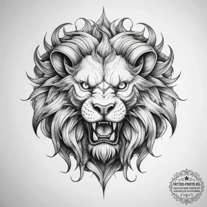 Tattoo sketch manticore - эскиз тату (№1757673016_0, 12.09.2025 10:30) — tattoo-photo.ru