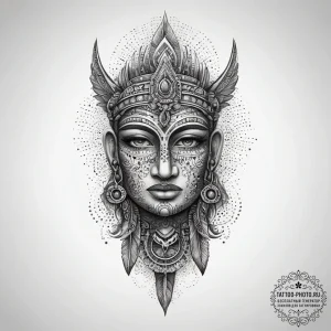 Tattoo sketch holy totem, artistic tattoo ske... - эскиз тату (№1757673408_0, 12.09.2025 10:36) — tattoo-photo.ru