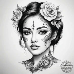Tattoo sketch makeup tattoo - эскиз тату (№1757675352_0, 12.09.2025 11:09) — tattoo-photo.ru