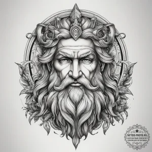 Tattoo sketch greek god zeus, tattoo flash sh... - эскиз тату (№1757675934_0, 12.09.2025 11:18) — tattoo-photo.ru