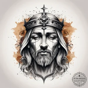 Tattoo sketch holy scene, tattoo sketch desig... - эскиз тату (№1757692283_0, 12.09.2025 15:51) — tattoo-photo.ru