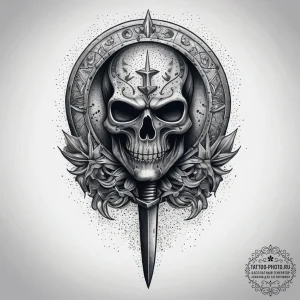 Tattoo sketch navy seal trident, tattoo line... - эскиз тату (№1757692671_0, 12.09.2025 15:57) — tattoo-photo.ru