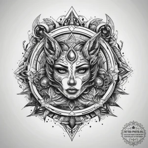 Tattoo sketch cosmic story, concept art for t... - эскиз тату (№1757693840_0, 12.09.2025 16:17) — tattoo-photo.ru