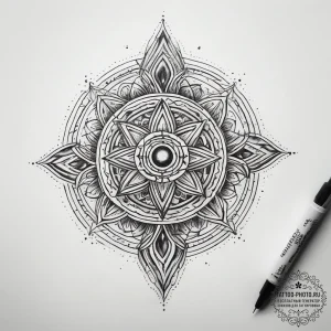 Tattoo sketch cosmic soul, concept art for ta... - эскиз тату (№1757696957_0, 12.09.2025 17:09) — tattoo-photo.ru