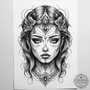 Tattoo sketch cosmic person, tattoo drawing o... - эскиз тату (№1757702069_0, 12.09.2025 18:34) — tattoo-photo.ru