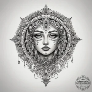 Tattoo sketch moon tattoo, ink illustration f... - эскиз тату (№1757710136_0, 12.09.2025 20:48) — tattoo-photo.ru