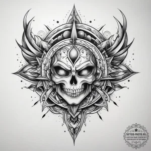 Tattoo sketch cosmic source, concept art for... - эскиз тату (№1757710553_0, 12.09.2025 20:55) — tattoo-photo.ru