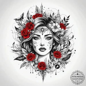 Historical & thematic scenes, tattoo drawing... - эскиз тату (№1757710749_0, 12.09.2025 20:59) — tattoo-photo.ru