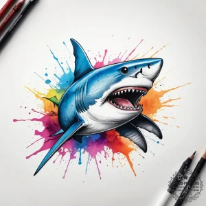 Tattoo sketch shark, artistic tattoo sketch,... - эскиз тату (№1757713092_0, 12.09.2025 21:38) — tattoo-photo.ru
