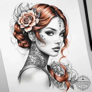 Tattoo sketch copper - эскиз тату (№1757718401_0, 12.09.2025 23:06) — tattoo-photo.ru