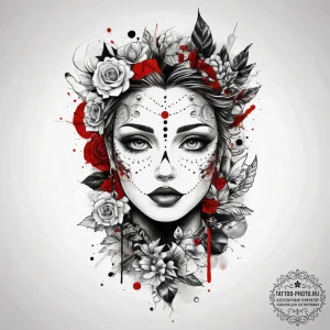 Tattoo sketch copy, artistic tattoo sketch, s... - эскиз тату (№1757720173_0, 12.09.2025 23:36) — tattoo-photo.ru
