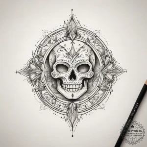 Tattoo sketch pencil with a quote, tattoo dra... - эскиз тату (№1757727548_0, 13.09.2025 01:39) — tattoo-photo.ru