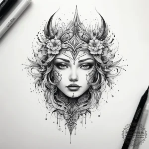 Tattoo sketch silver, tattoo drawing outline,... - эскиз тату (№1757732078_0, 13.09.2025 02:54) — tattoo-photo.ru
