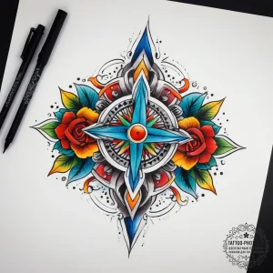 Tattoo sketch sacred direction, tattoo flash... - эскиз тату (№1757735816_0, 13.09.2025 03:56) — tattoo-photo.ru