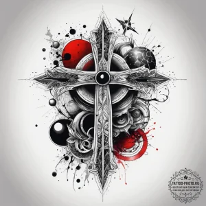 Tattoo sketch cosmic essence, concept art for... - эскиз тату (№1757737387_0, 13.09.2025 04:23) — tattoo-photo.ru
