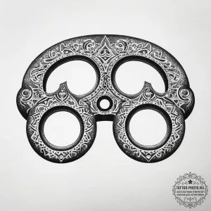 Tattoo sketch brass knuckles, tattoo drawing... - эскиз тату (№1757737965_0, 13.09.2025 04:32) — tattoo-photo.ru