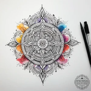 Tattoo sketch череп с орнаментом, tattoo sket... - эскиз тату (№1757738746_0, 13.09.2025 04:45) — tattoo-photo.ru