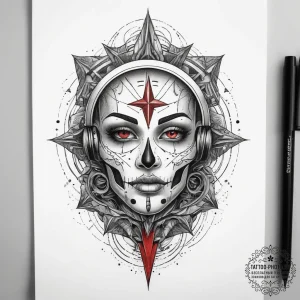 Tattoo sketch cosmic beginning, tattoo sketch... - эскиз тату (№1757743663_0, 13.09.2025 06:07) — tattoo-photo.ru